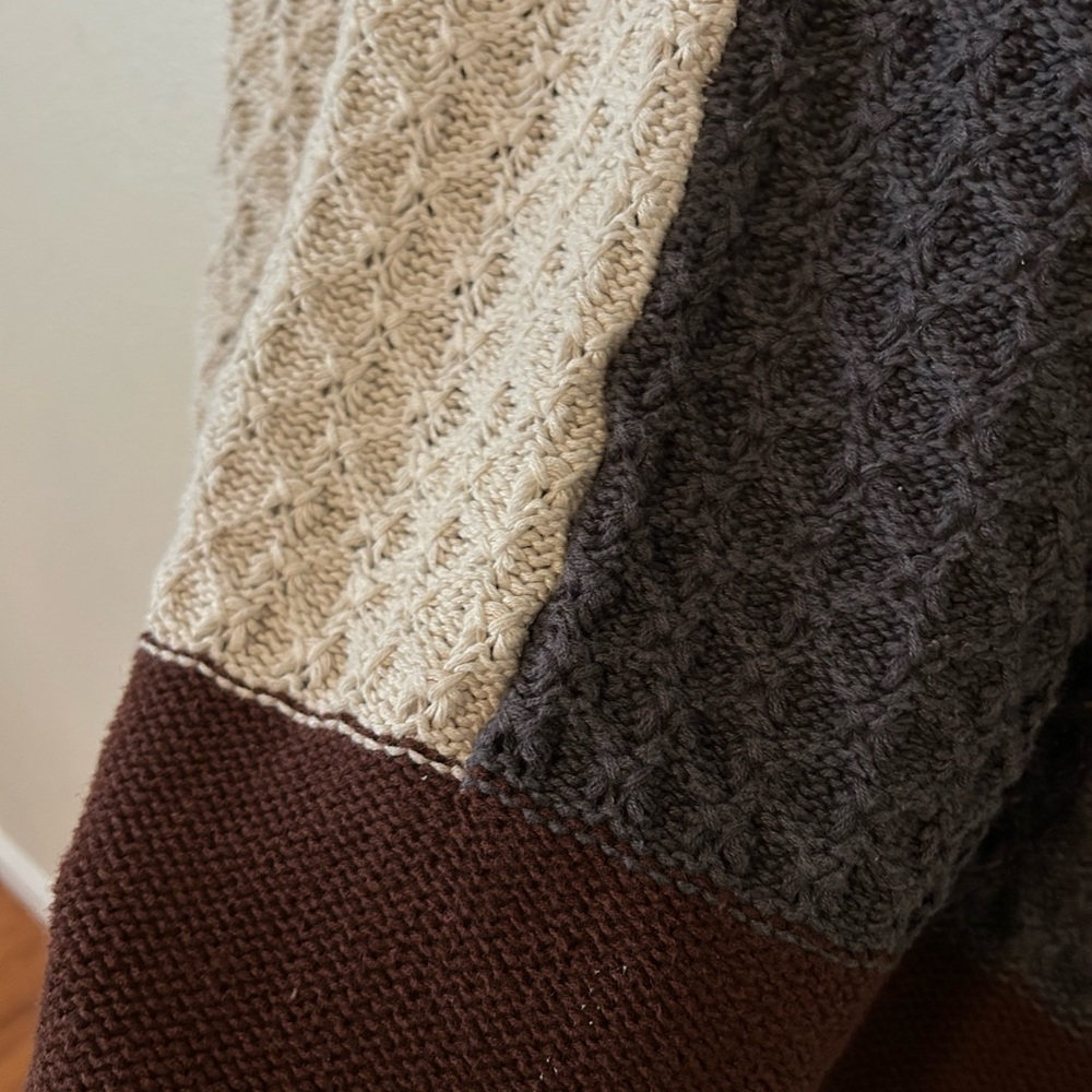 Oversized Patchwork Sweater - image 6